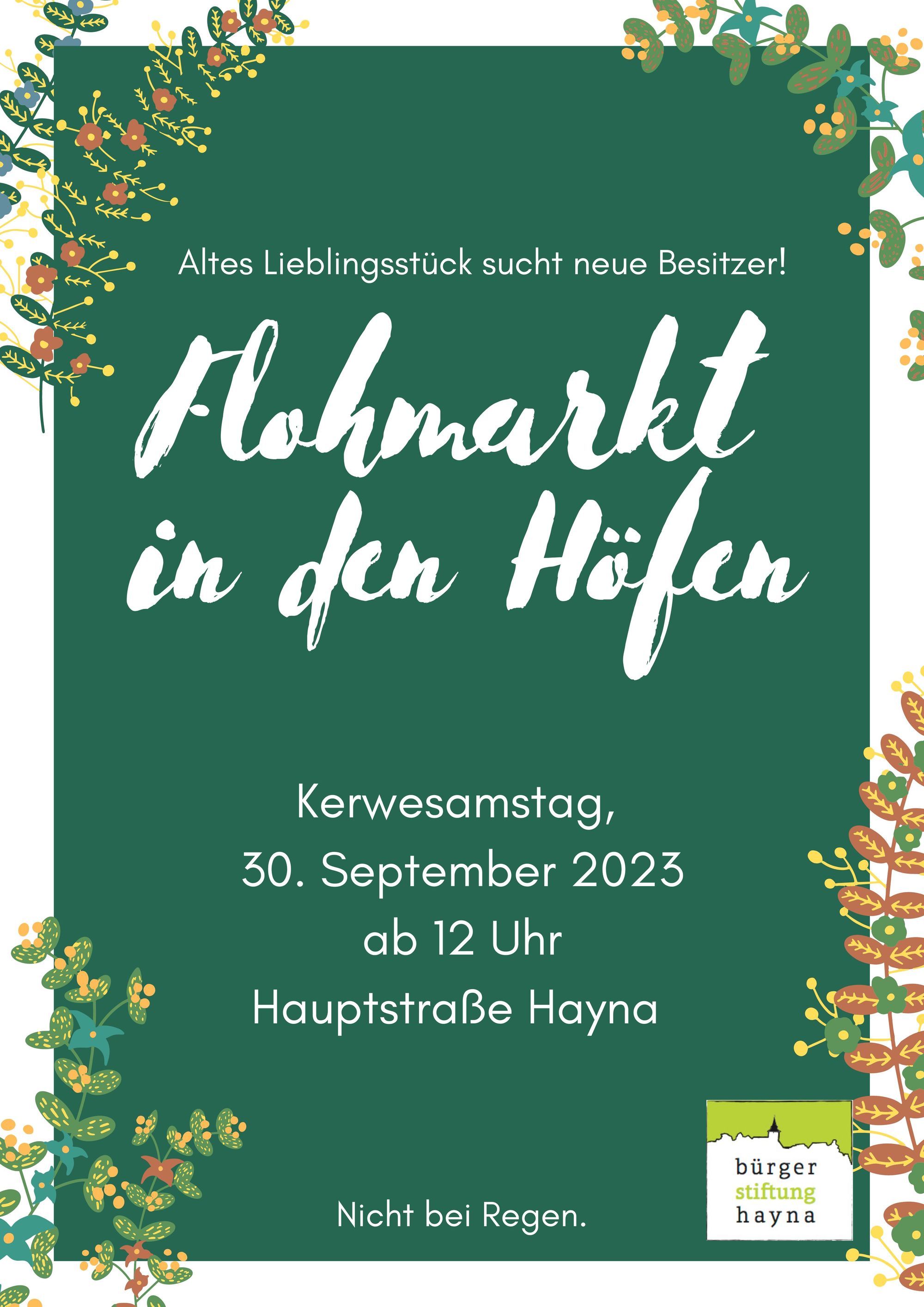 Flohmarkt in den Höfen Haynas | 11.09.2023