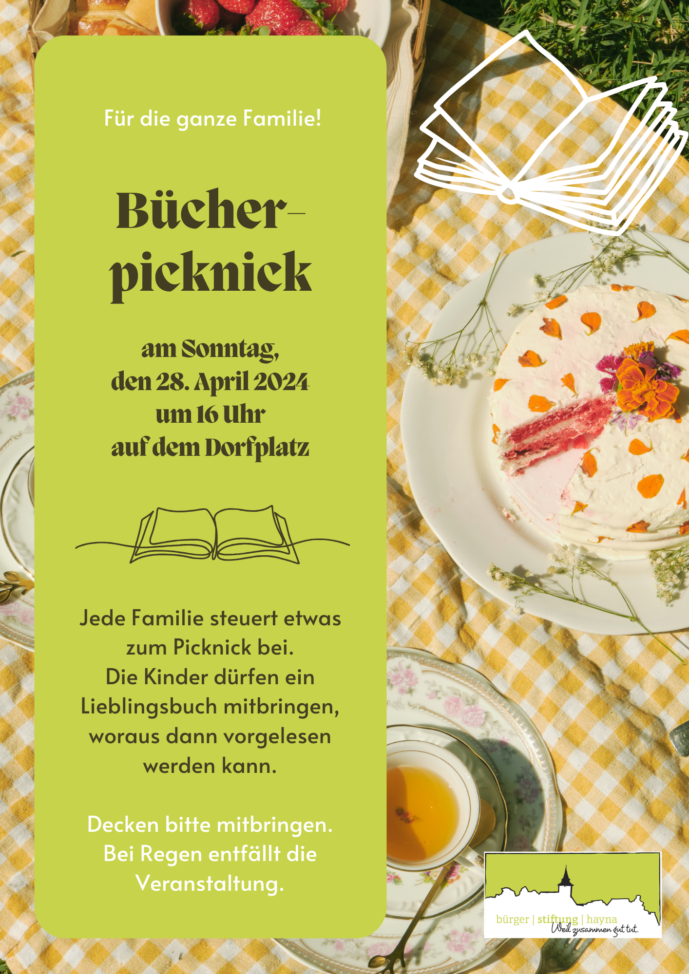 Save the Date: Bücherpicknick auf dem Dorfplatz!